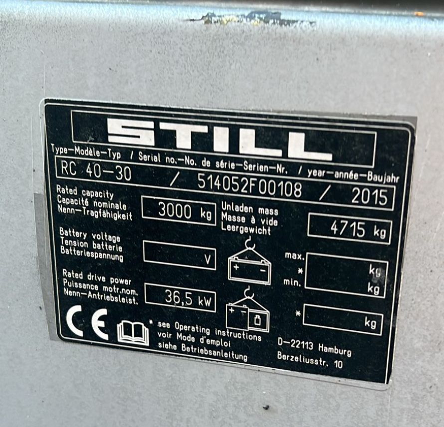 Still RC 40-30 DIESEL wózek widłowy GWARANCJA bardzo malo mth Linde