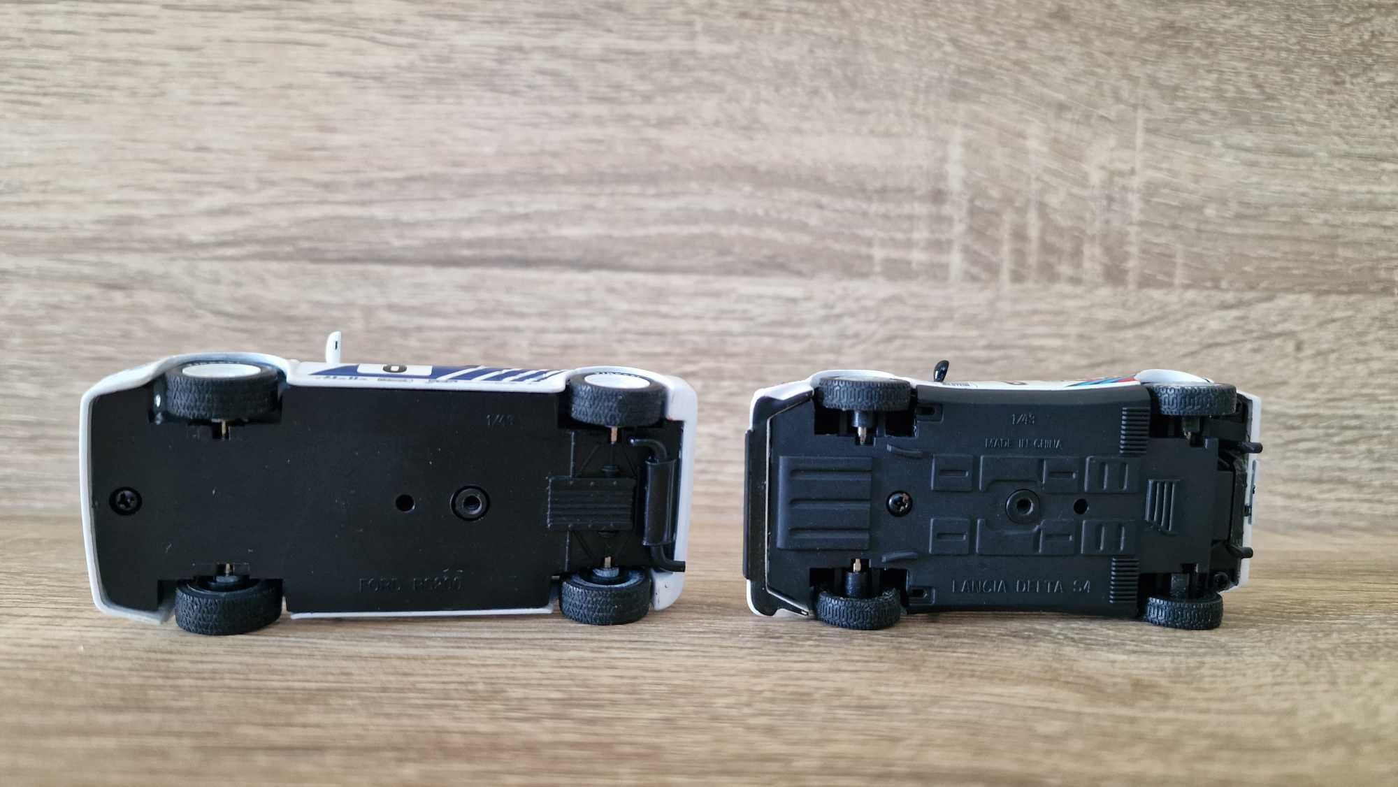 2 miniaturas Grupo B Lancia s4 e Ford RS200
