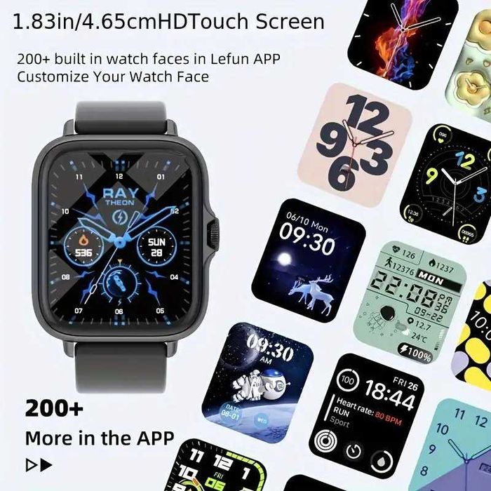 Smartwatch Desportivo compatível c/ Android e iPhone. Novo.