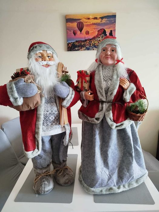 Figury świąteczne Mikołaj i Mikołajowa