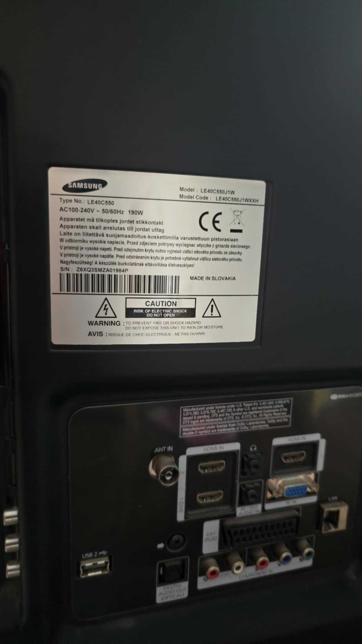 Telewizor Samsung 40 cali ! Model LE40C550J1W