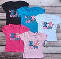 Bluzka koszulka t-shirt Lilo i Stitch rozmiar 104-164cm 5 kolorow