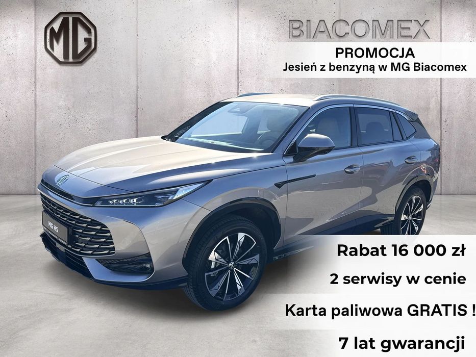 MG HS MG HS Exite 1.5 173 KM Automat Rabat 16 000 zł Leasing 103% Kredyt 0%
