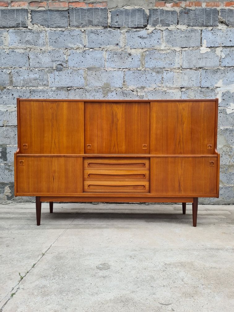 Duńska komoda tekowa sideboard highboard lata 60 mid century vintage