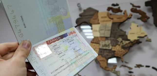 Вклейка візи віза вклейка візи в Канаду CUAET