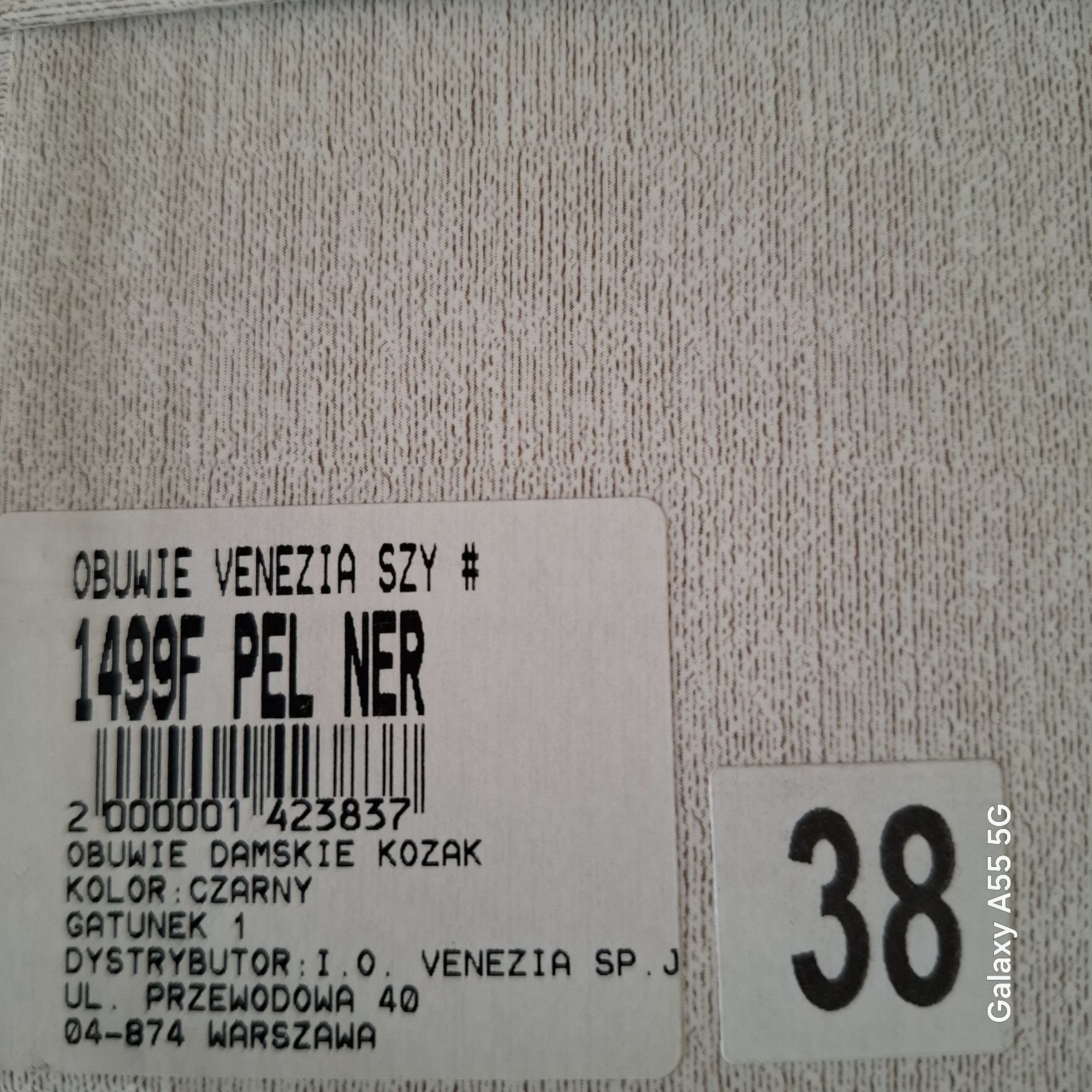 Super kozaki Venezia czarne 38 skóra naturalna