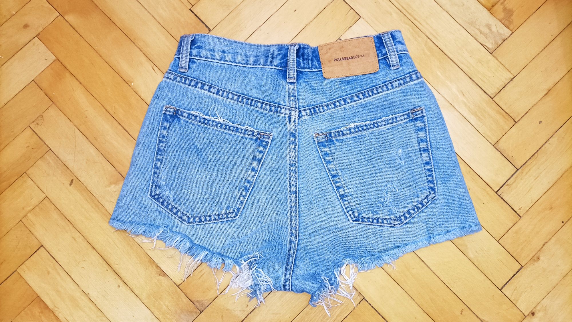 Джинсові шорти мом Pull&Bear висока посадка