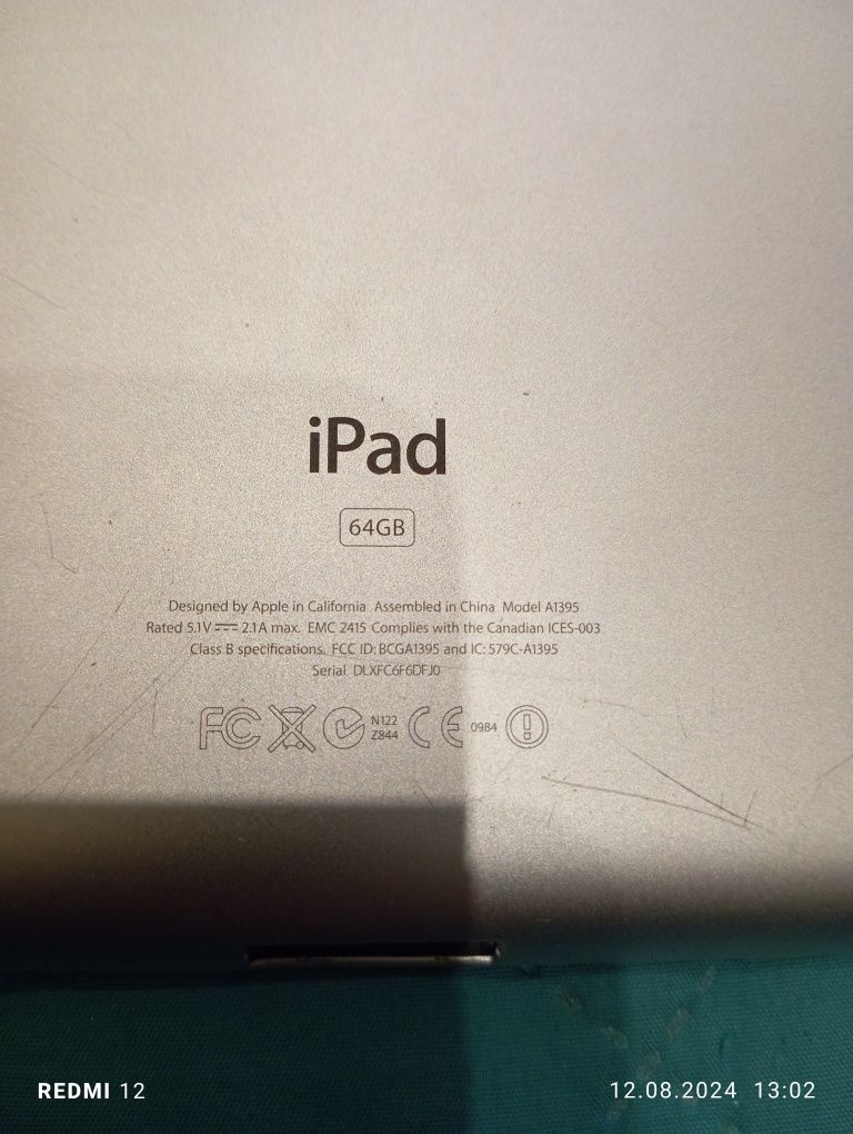 Ipad a-1337. Ipad -a1395.