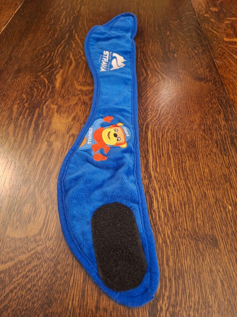 Opaska sportowa na uszy dla dziecka zima narty pod kask Stramuś
