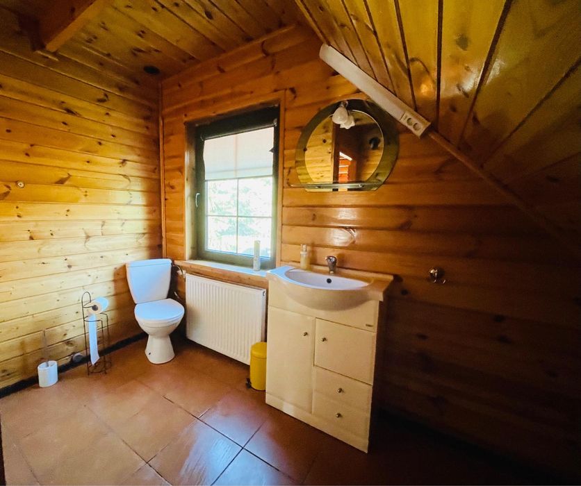 Domek letniskowy/caloroczny na Mazurach nad jeziorem Mielno