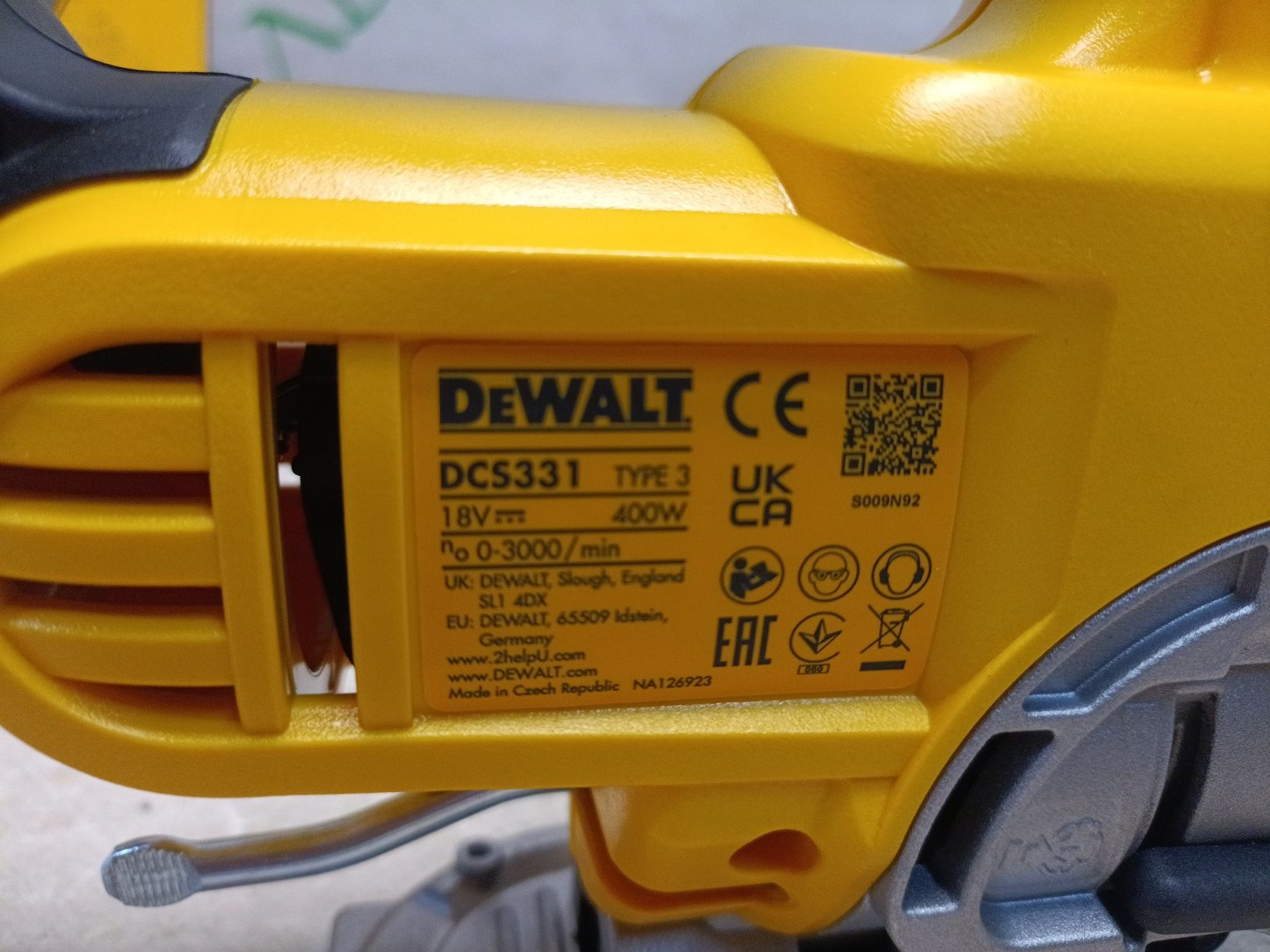 DeWALT DCS331N лобзик акумуляторний, 18В