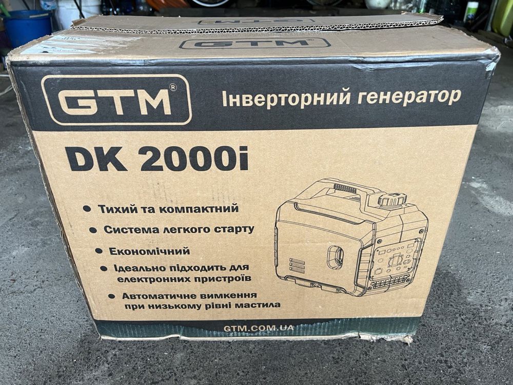 Генератор інверторний бензиновий 1.6/1.8кВт GTM DK2000i