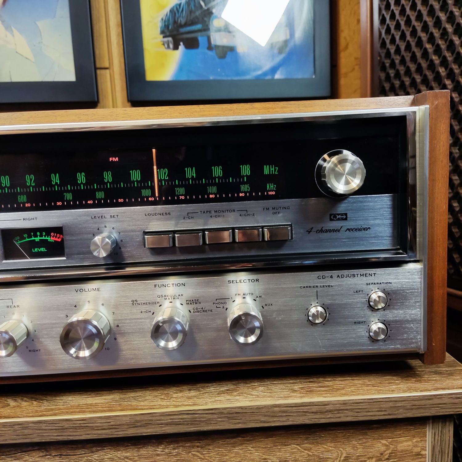Amplituner Sansui QRX-7500 4-channel QS receiver Vintage