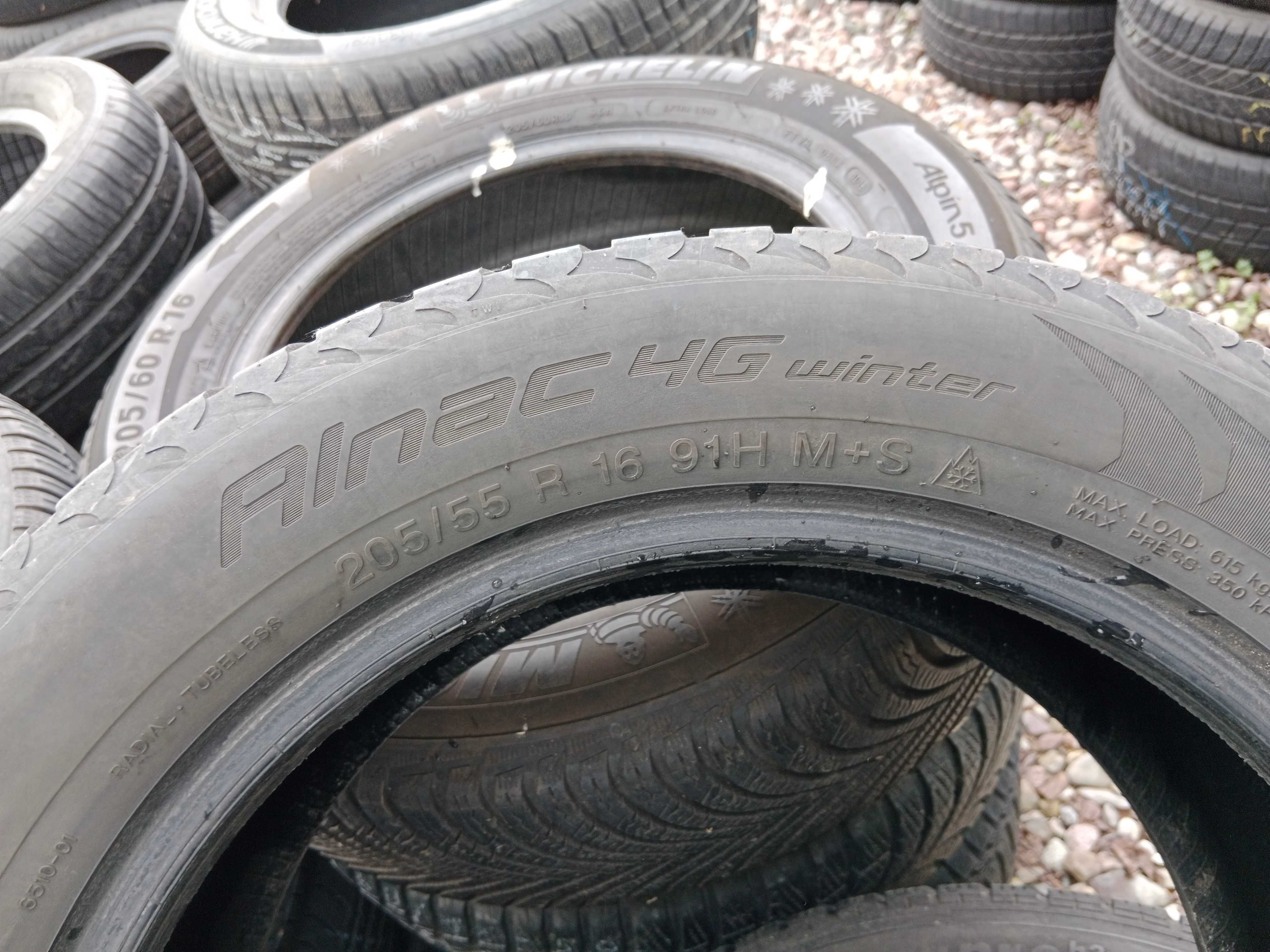 Opona używana 205/55R16 Apollo AlnacG Winter 1szt.