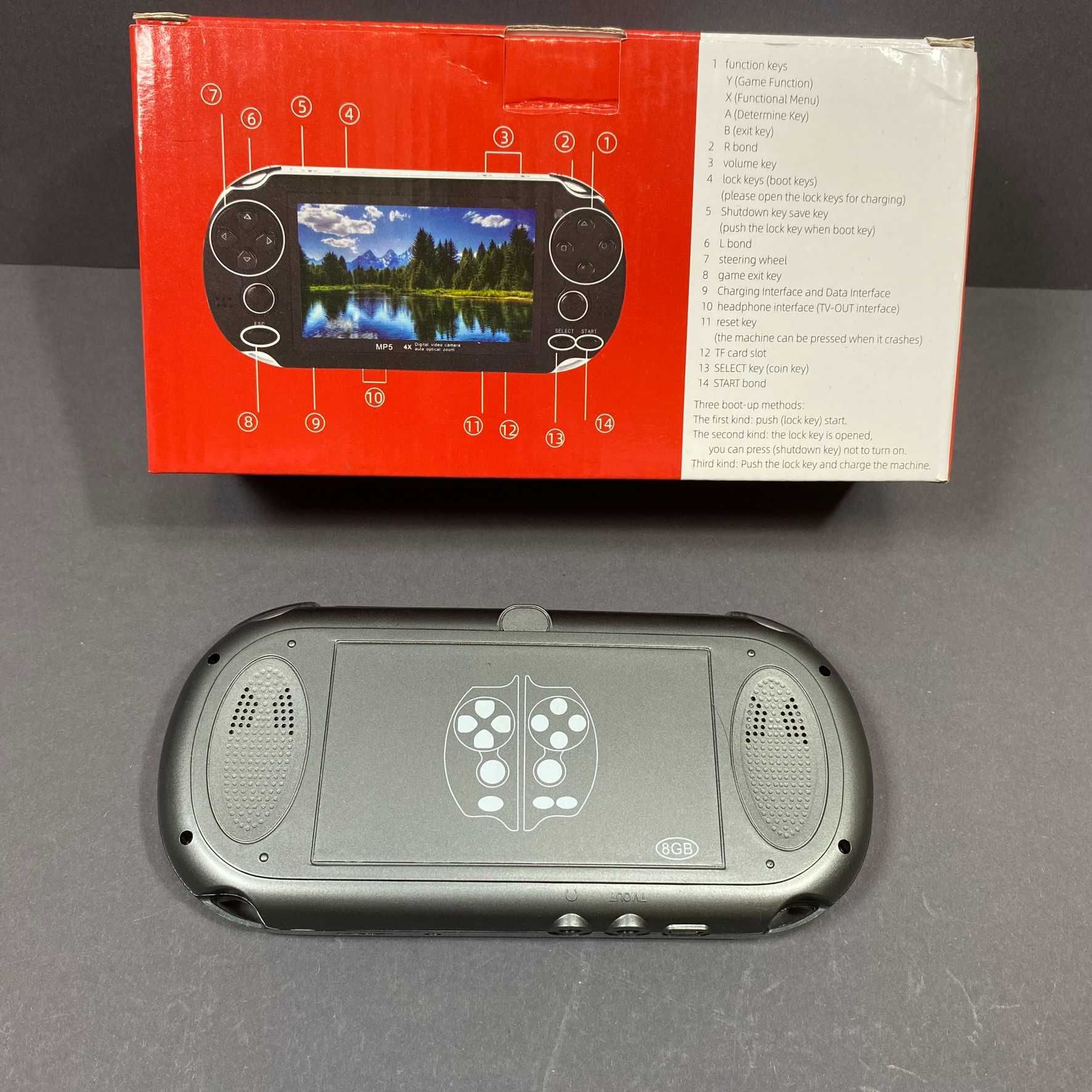 Портативная игровая консоль PSP X7 Plus 5"1 8GB 10000 ігор MP5