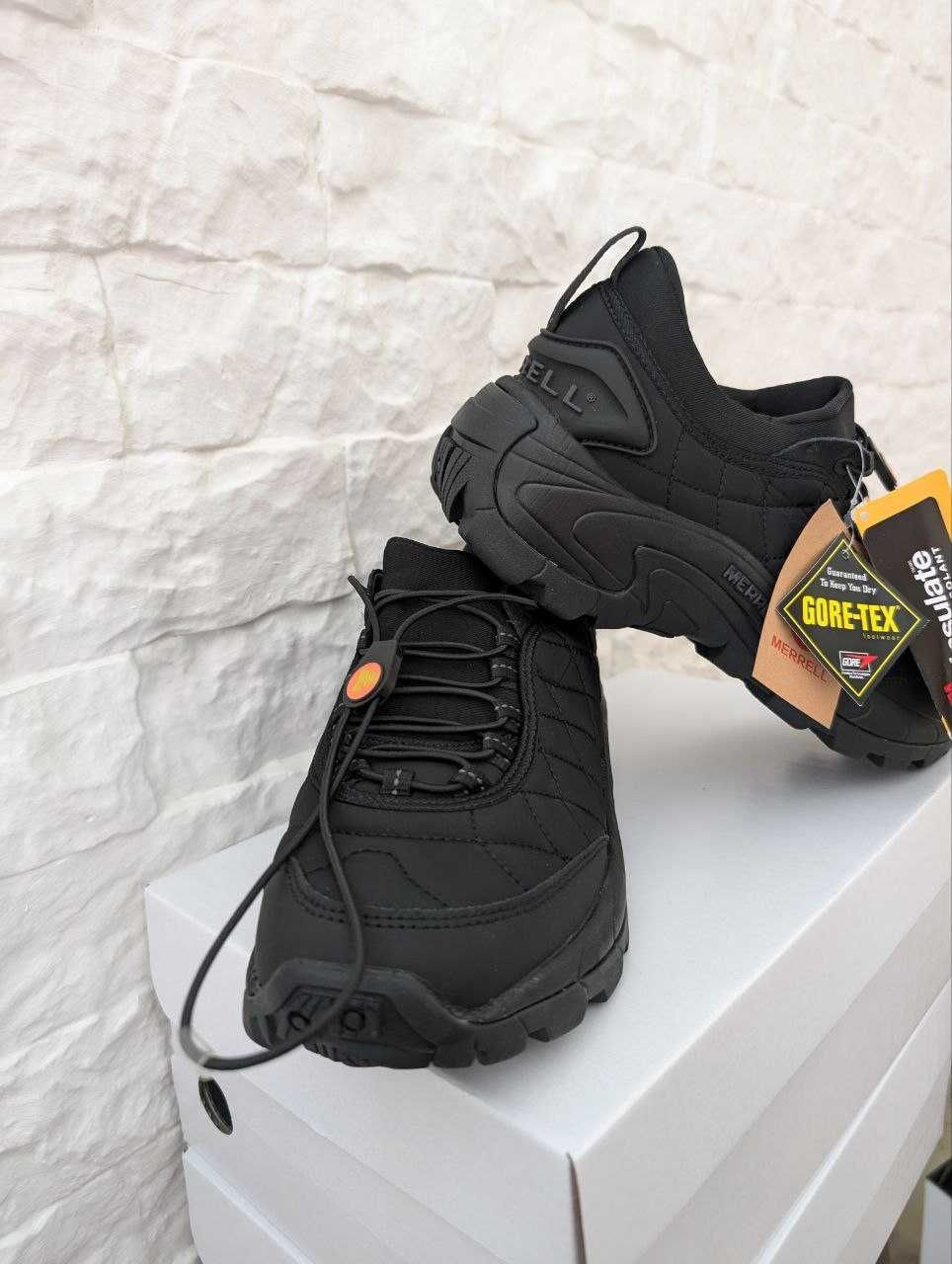 Зимові Чоловічі Кросівки Merrell Moc Black(Флис) 43-46 Без Предоплати