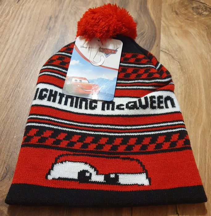 Czapka dla chlopca Czerwona Zygzak Mcqueen 52-3