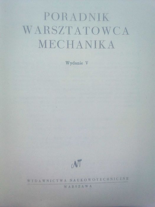 Poradnik warsztatowca mechanika (praca zbiorowa)
