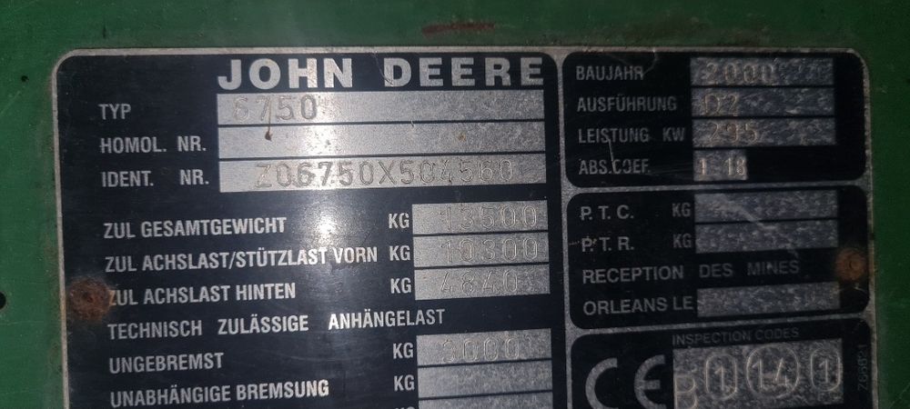 sieczkarnia john deere 6750 claas jaguar