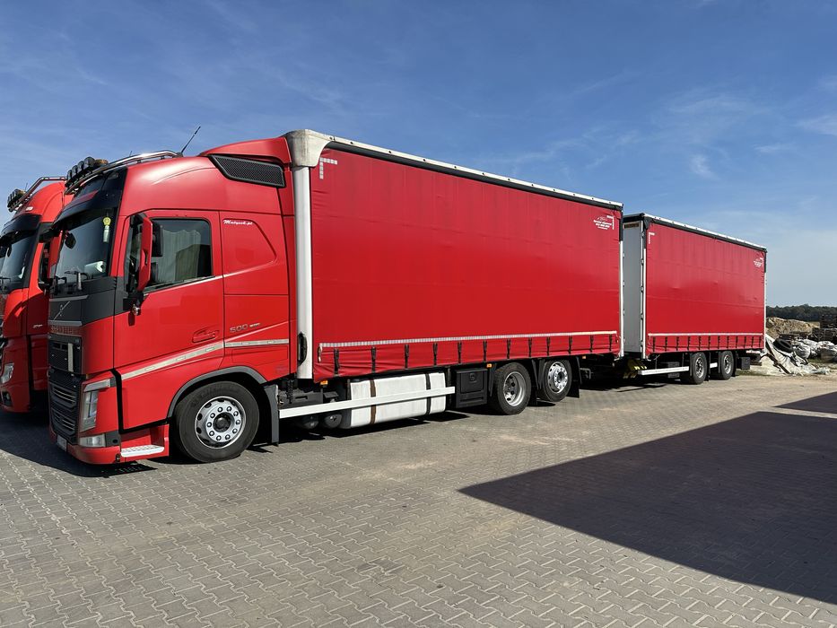 Volvo FH4 , 500 km 2016rok zestaw 7.7+7.7 jumbo