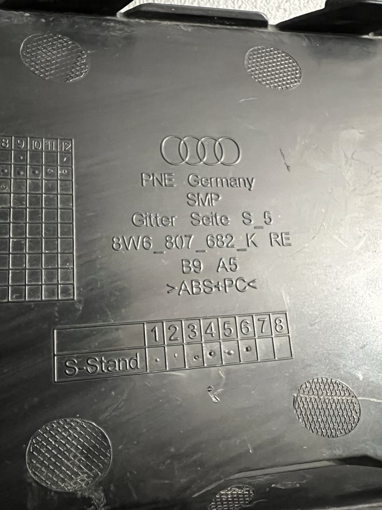 Oryginalne kratki zderzaka przód do audi A5 S5 S-Line 16-19 lewa prawa
