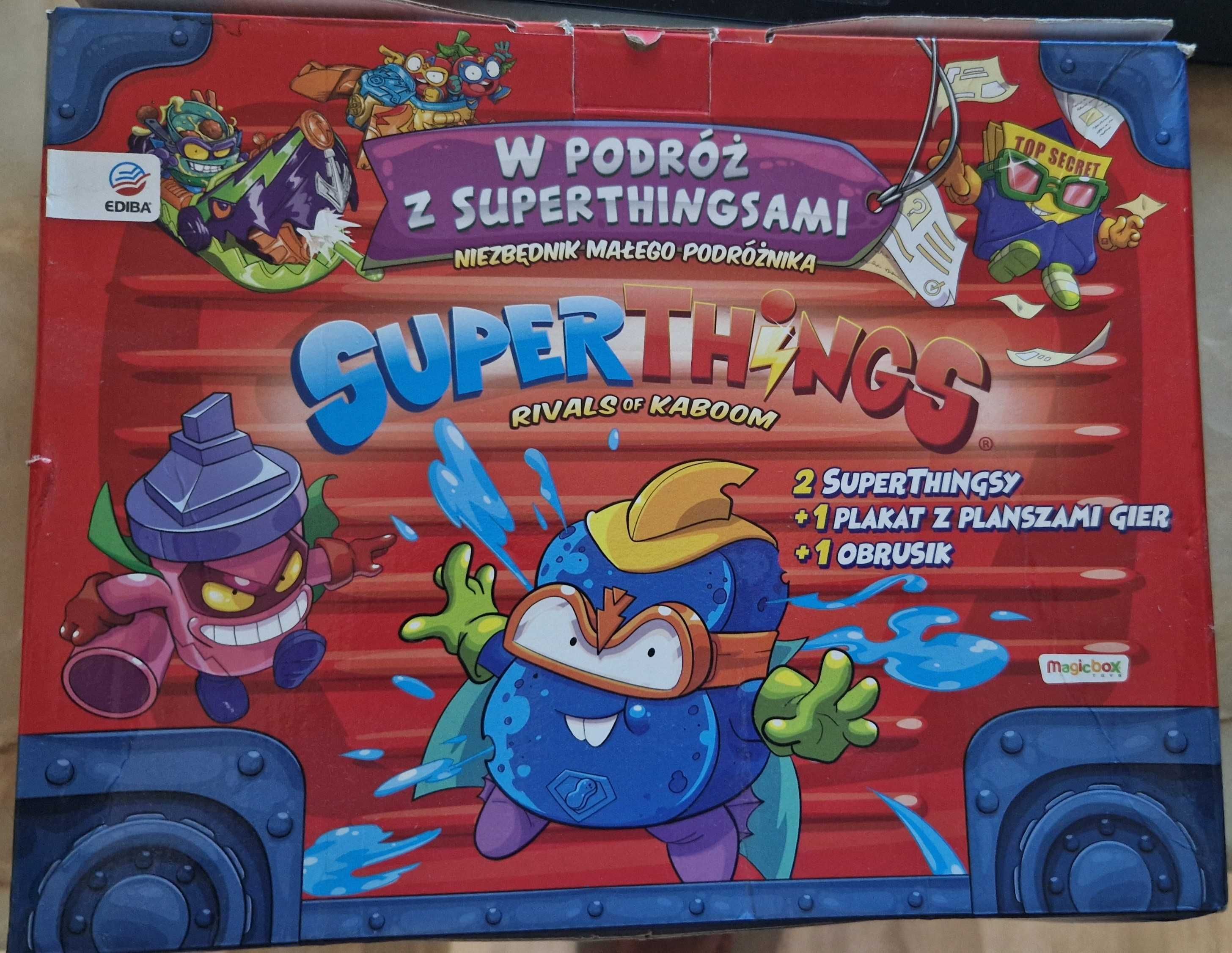 Zestaw SuperZings Figurki Teczka Gazetki i autka