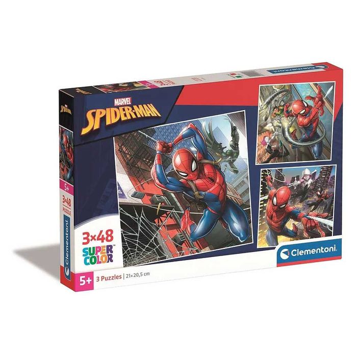 Puzzle Clementoni Spider-Man SuperColor 21x20,5cm 3x48 peças