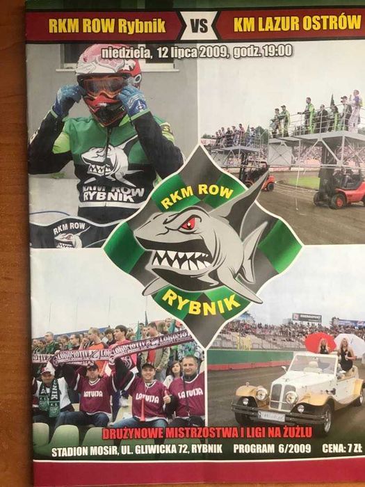 Program żużlowy DMP I ligi Row Rybnik - Lazur Ostrów [2009r.]