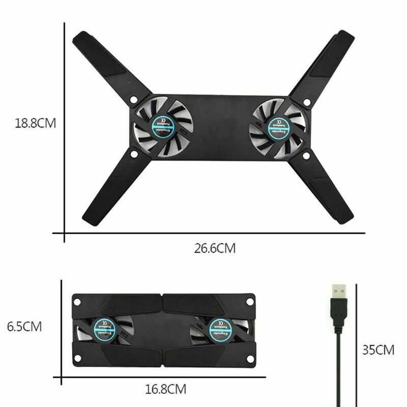 Base de refrigeração para computador portátil, universal, USB. NOVO