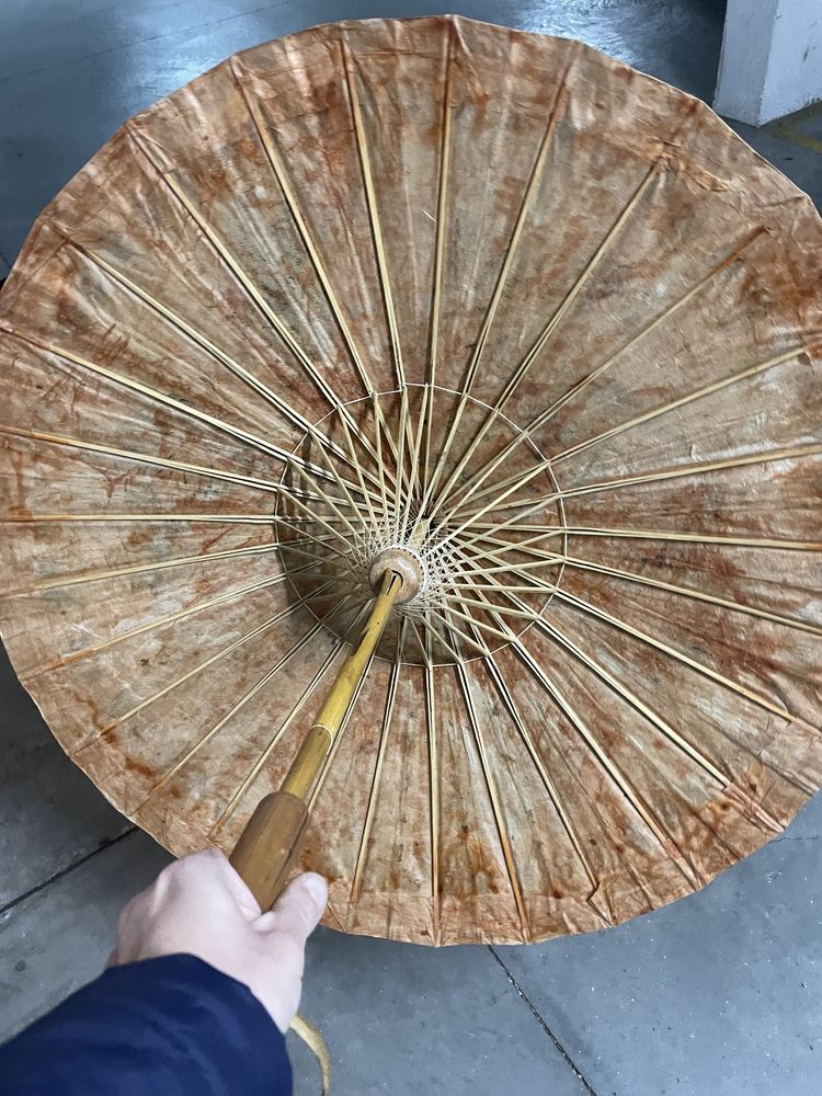 Chapeu de madeira/papel antigo Chines
