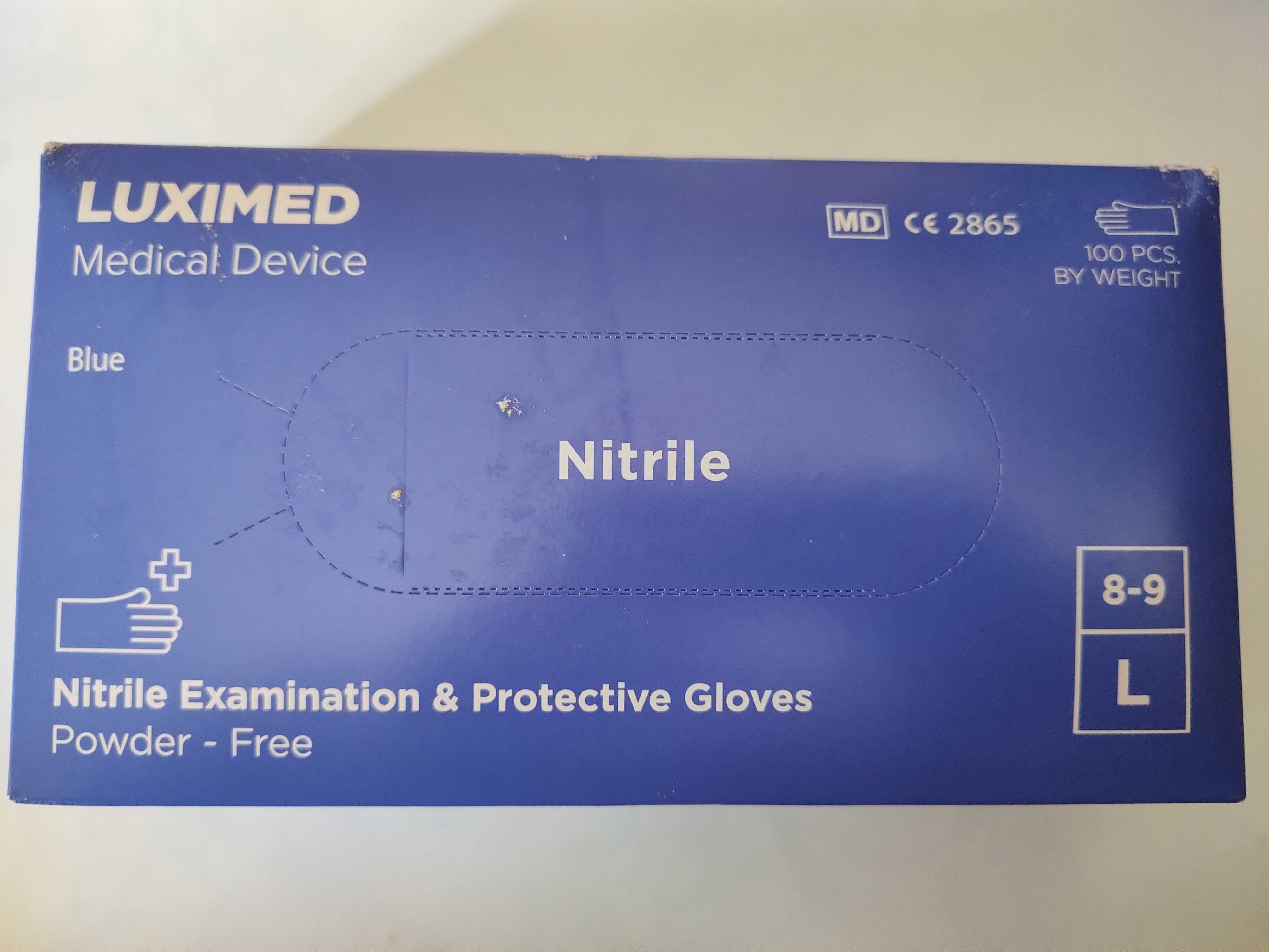 Rękawiczki nitrylowe Luximed 100 szt. rozmiar L 3 op
