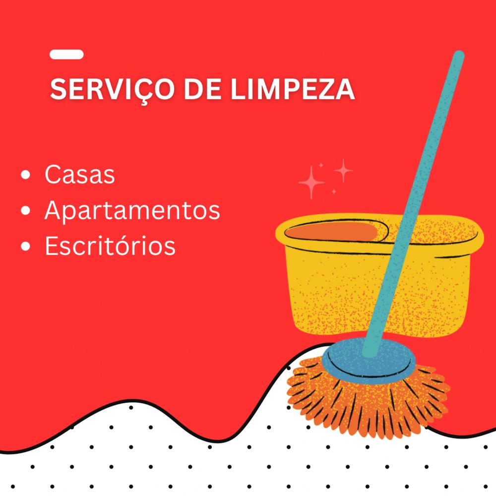 Faxina 150€ por mês, uma vez na semana - 4 vezes no mês
