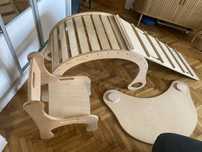GOOD WOOD. Duży Bujak, zjeżdżalnia, krzesło, blat (Zestaw inżyniera)
