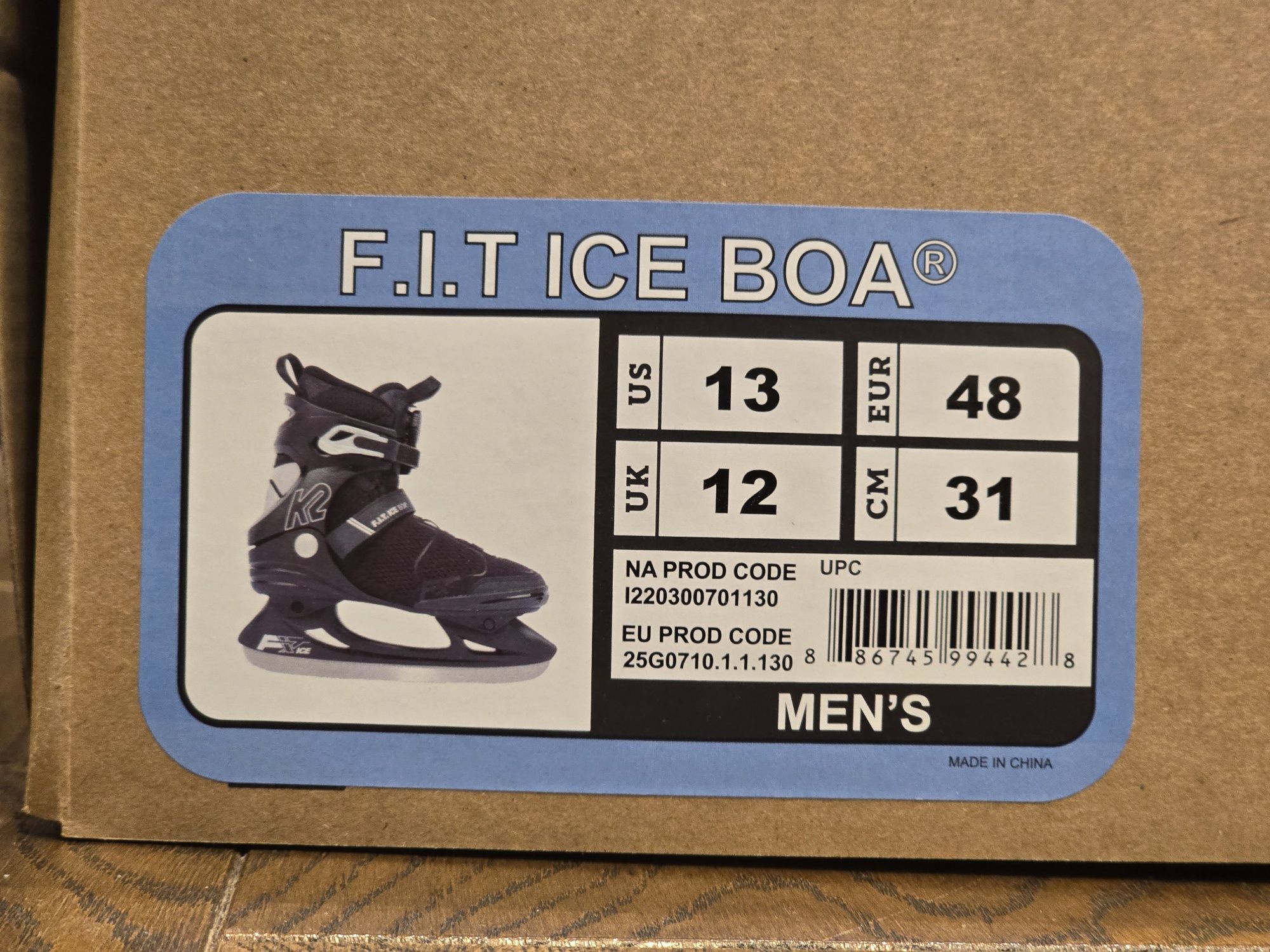 Łyżwy K2 FIT Ice Boa 2024 rozmiar 48