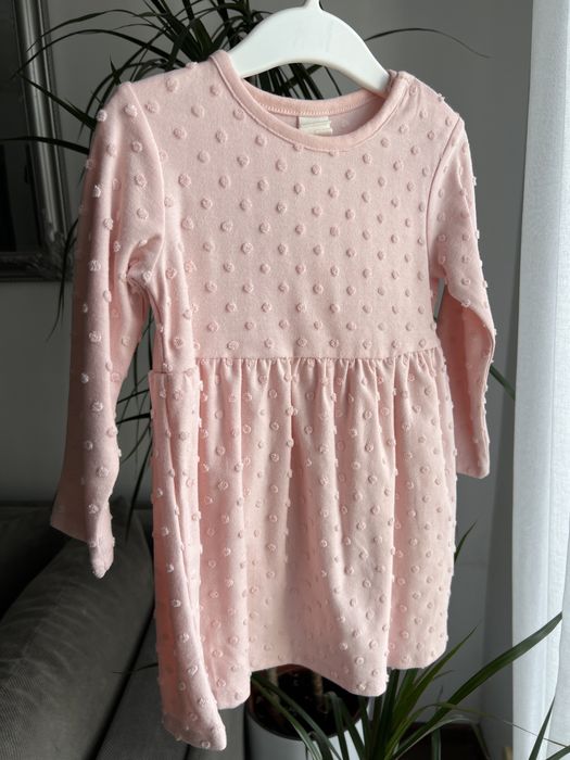 Sukienka h&m 92 różowa