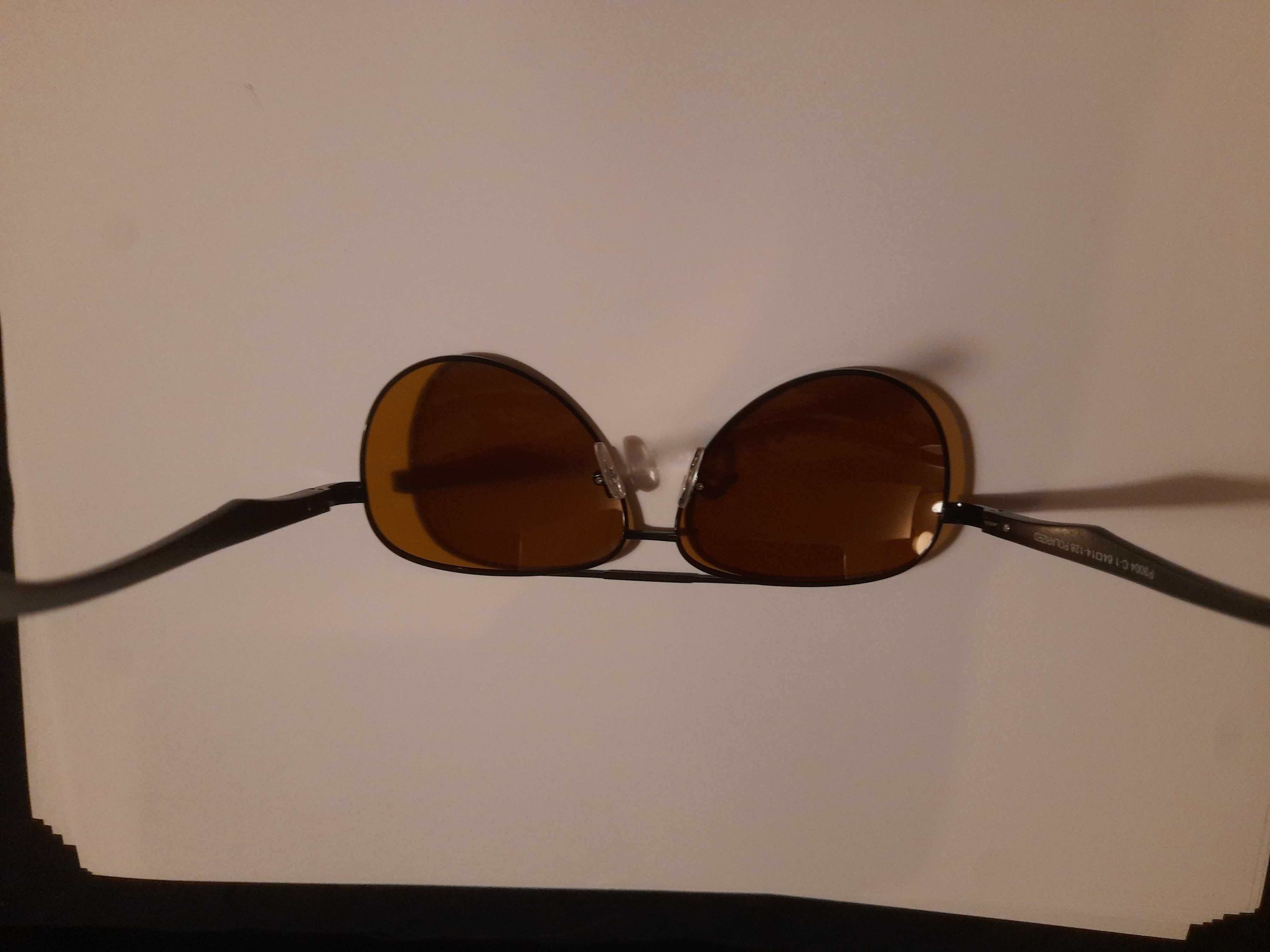 Polar Fashion 3004 C1 żółte przeciwsłoneczne okulary
