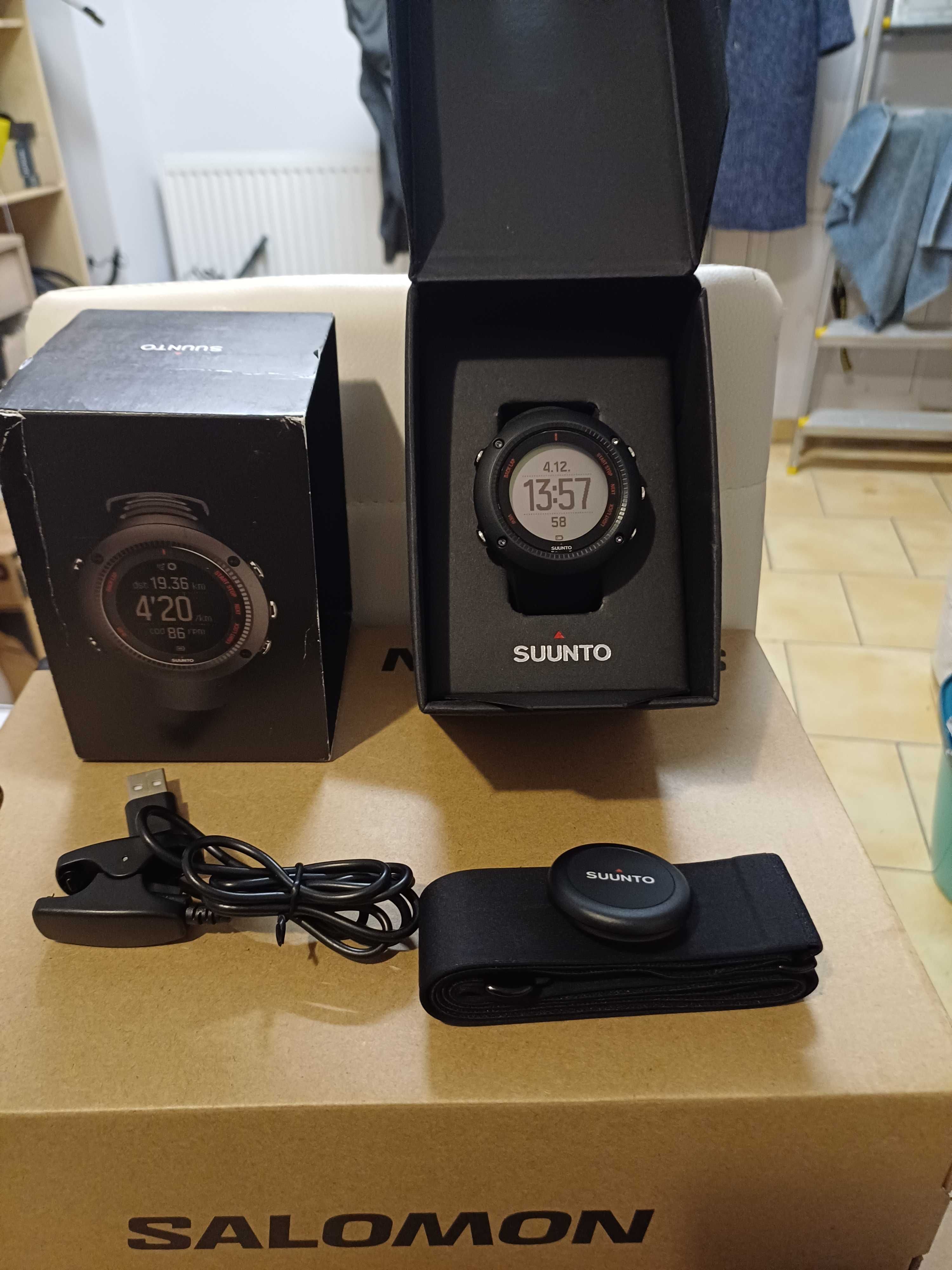 Zegarek Suunto Ambit3 Run Black + HR. pasek do tętna.