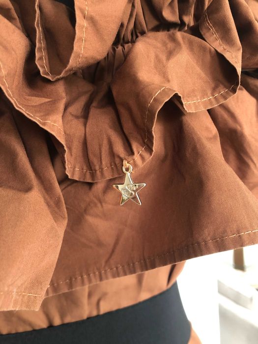 Przepiękny brązowy kombinezon włoskiej marki premium Souvenir r 38