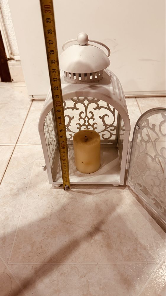 Porta velas branco