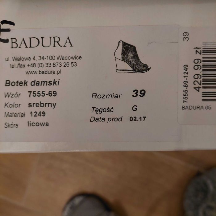 Badura botki damskie