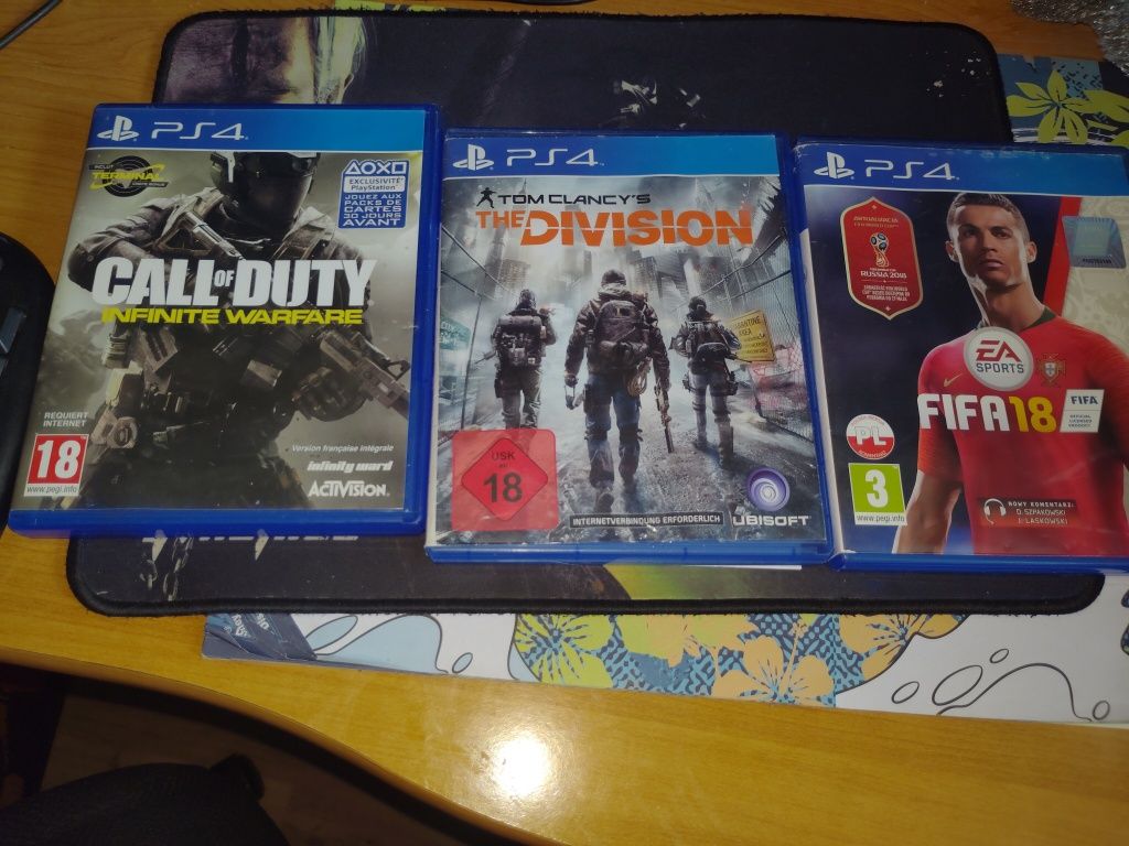 3 gry na ps4 stan nowy