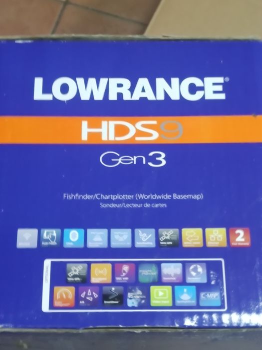 Echosonda lowrance hds9 gen3 2 x przetwornik