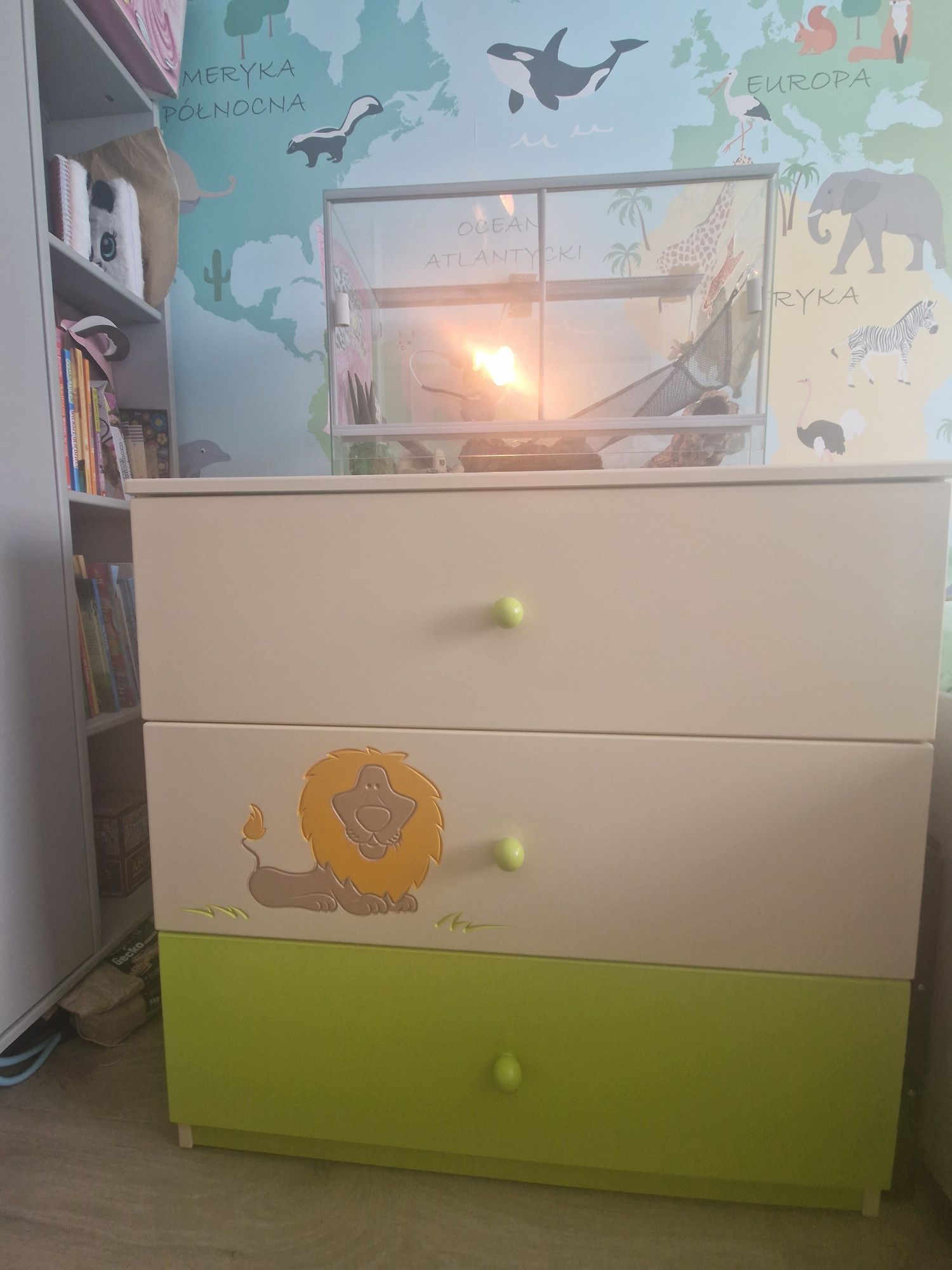 Komoda dziecięca Meblik z  lwem