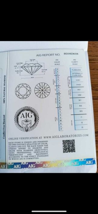 Diamante 0.5 Cts. / VS2 / Cor Amarelada