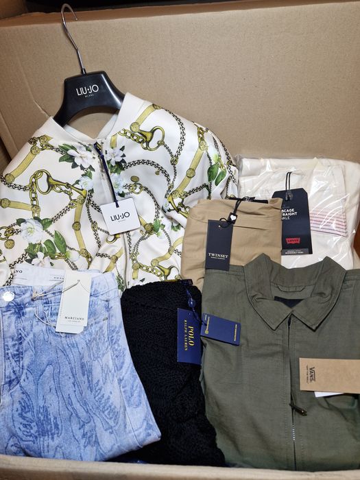 Pakiety odzieży boxy zwrotów zalando odzież na vinted Kat A  kartony