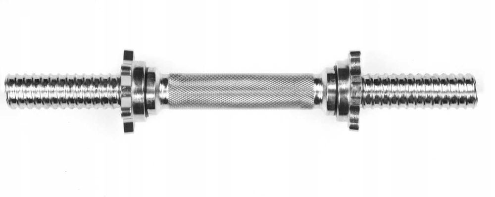 Gryf krótki z zaciskami 36cm 25mm gryfik sztangielka ZESTAW 2 sztuki