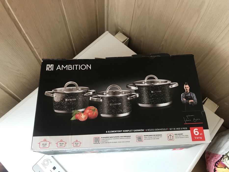 Ambition komplet garnków nowy