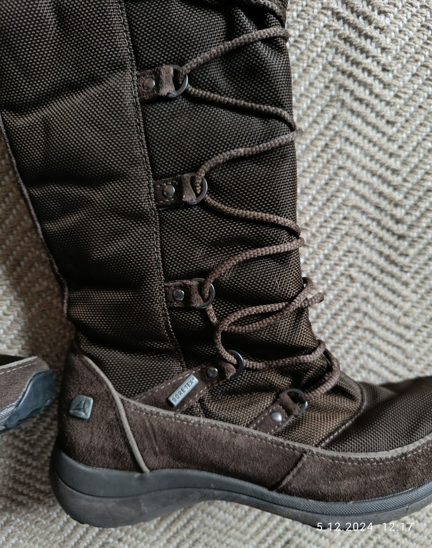 Kozaki śniegowce damskie Gore tex Clarks 37 wełna