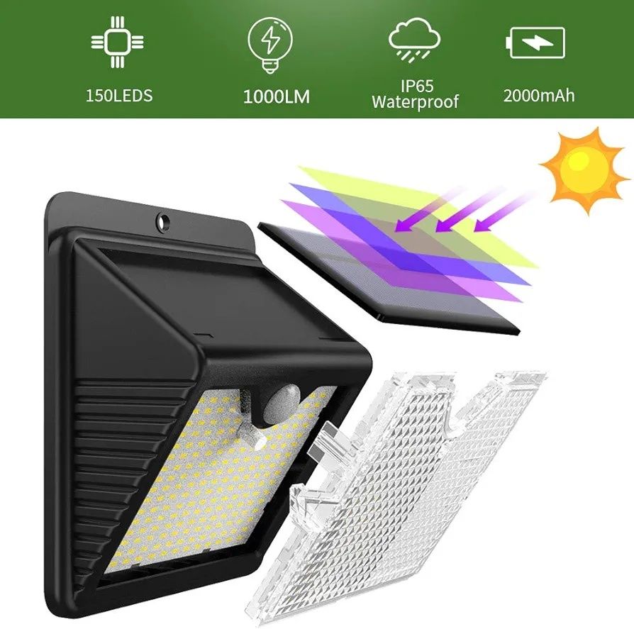 Lampy solarne, zestaw 6 sztuk