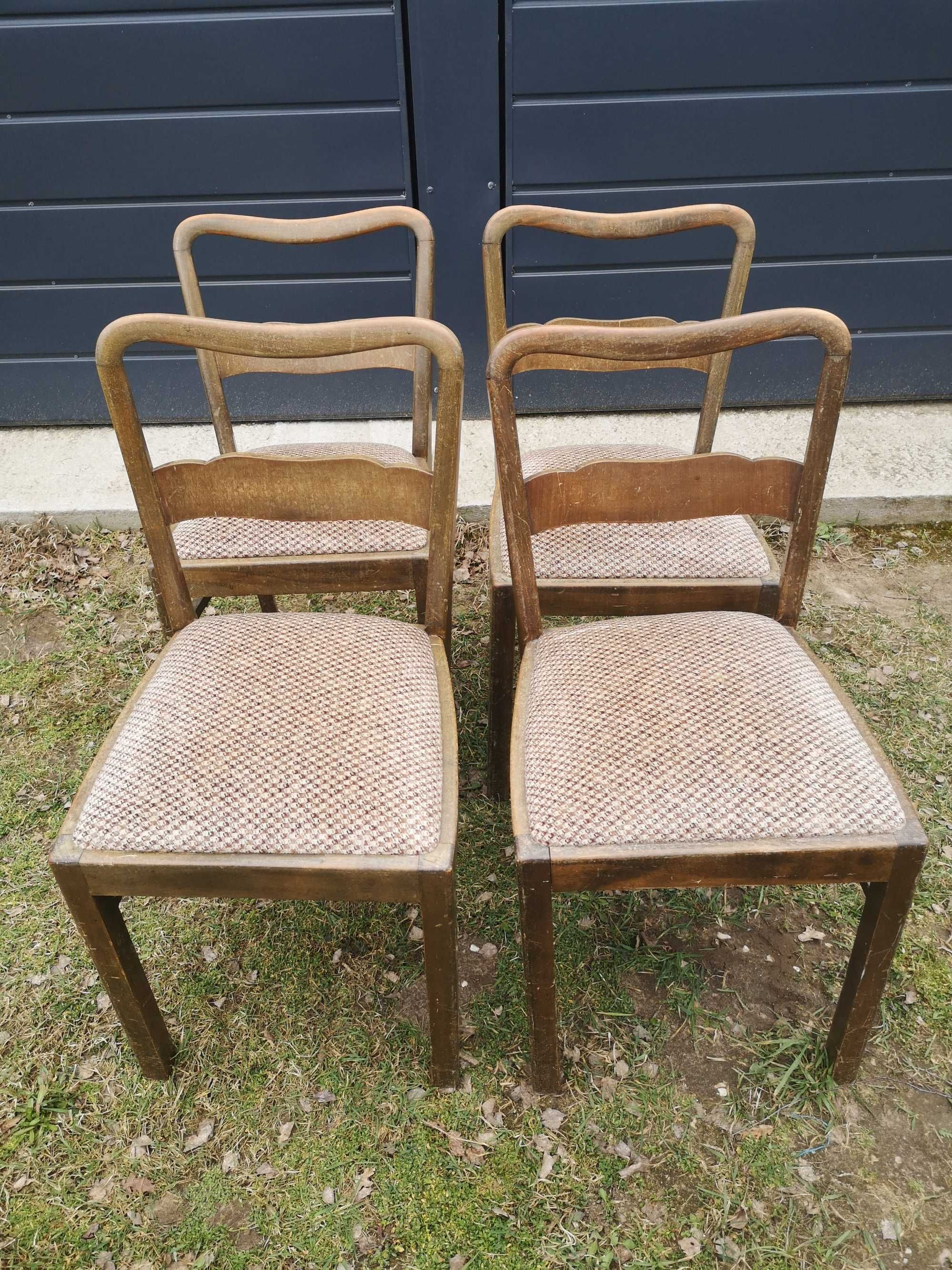 4 krzesła -Art Deco- PRL